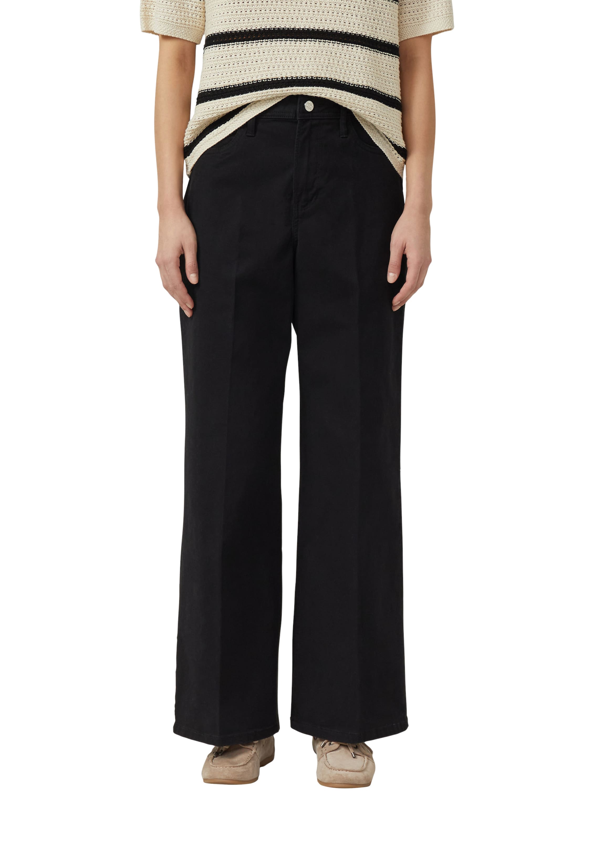 s.Oliver Wide leg Jeans ' SURI ' in Zwart