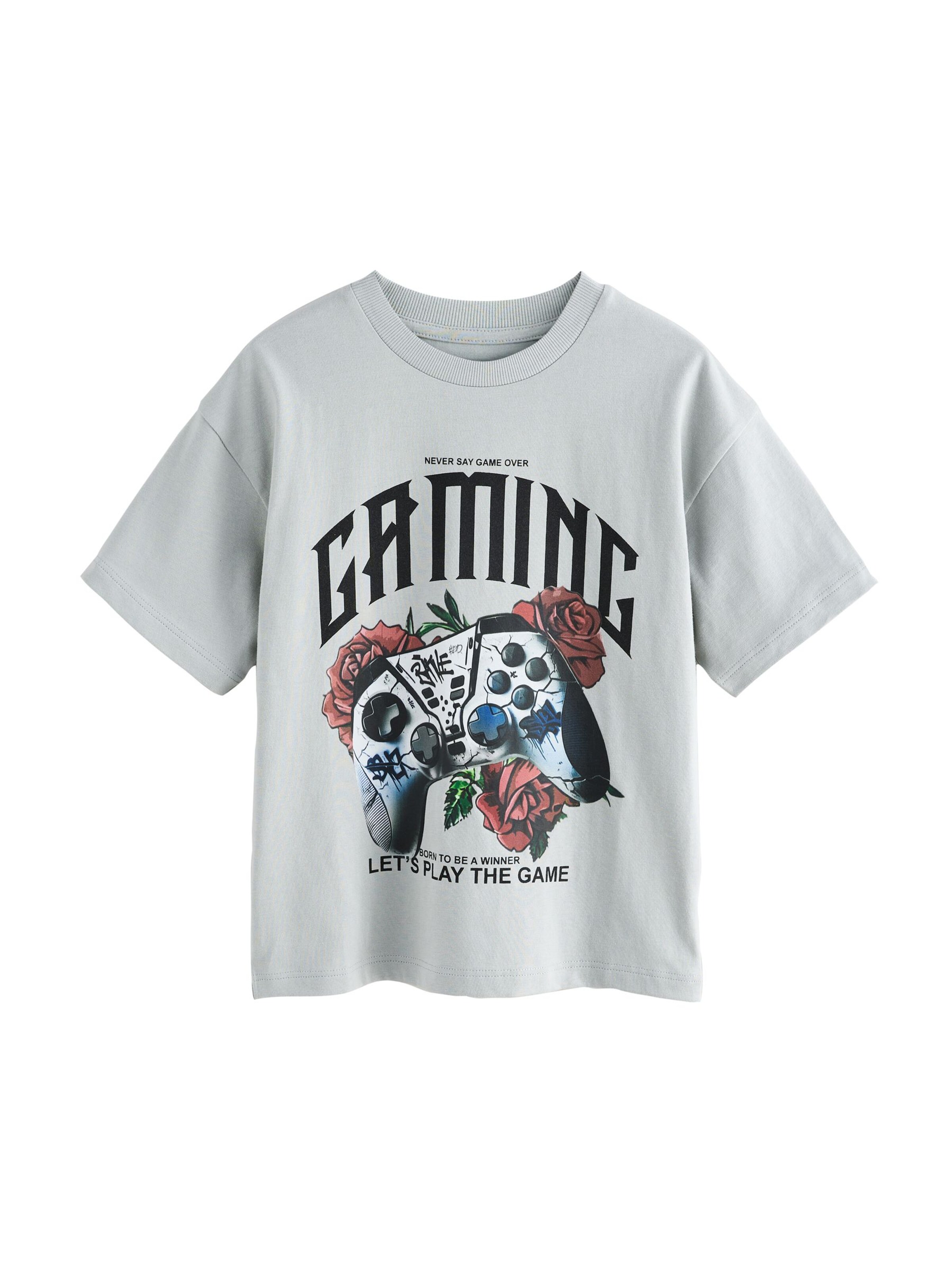 Next T-Shirt in Grau: Vorderseite