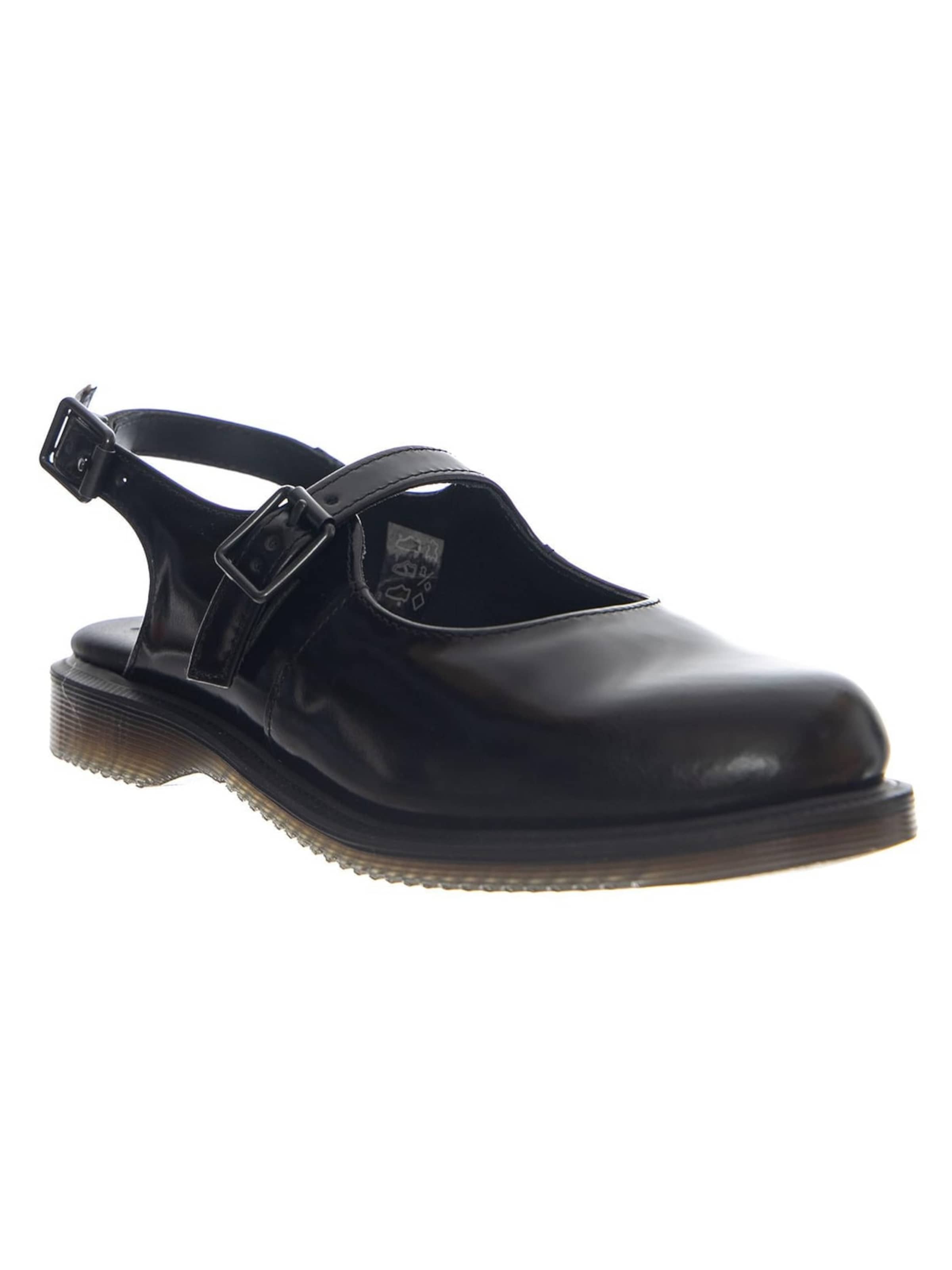 Sandales 'Madaline Polished Smooth Black' Dr. Martens en noir