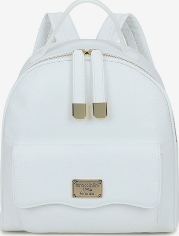 Braccialini - Mochila 'Sara' en blanco: frente
