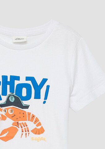 T-Shirt s.Oliver en blanc