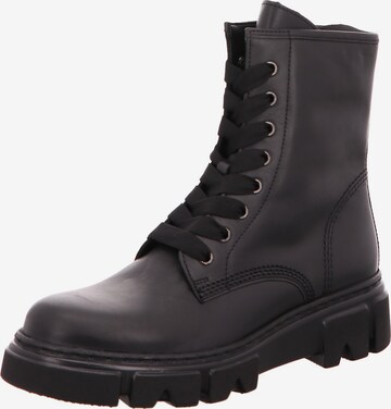 GABOR Lace-Up Ankle Boots in Black: front