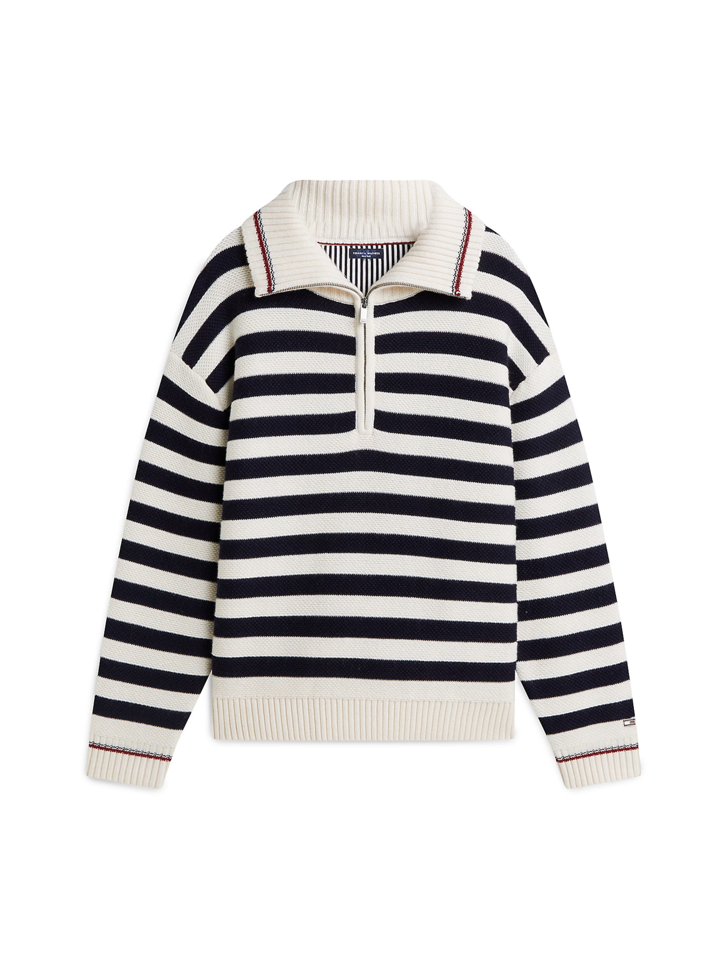 TOMMY HILFIGER Pullover 'New York' in Weiß: Vorderseite