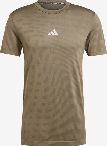 ADIDAS PERFORMANCE Performance Shirt 'Gym+' in Green: front