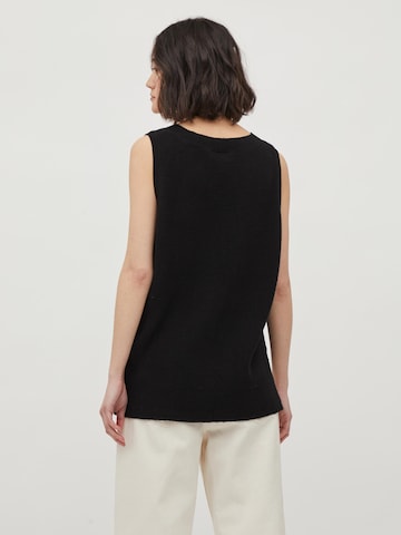 VILA Knitted vest 'Ril' in Black