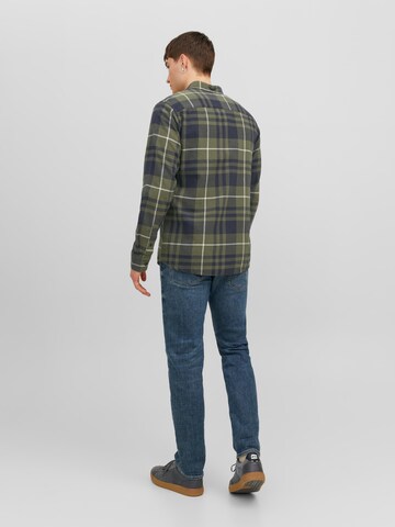žalia JACK & JONES Standartinis modelis Marškiniai 'Brook'