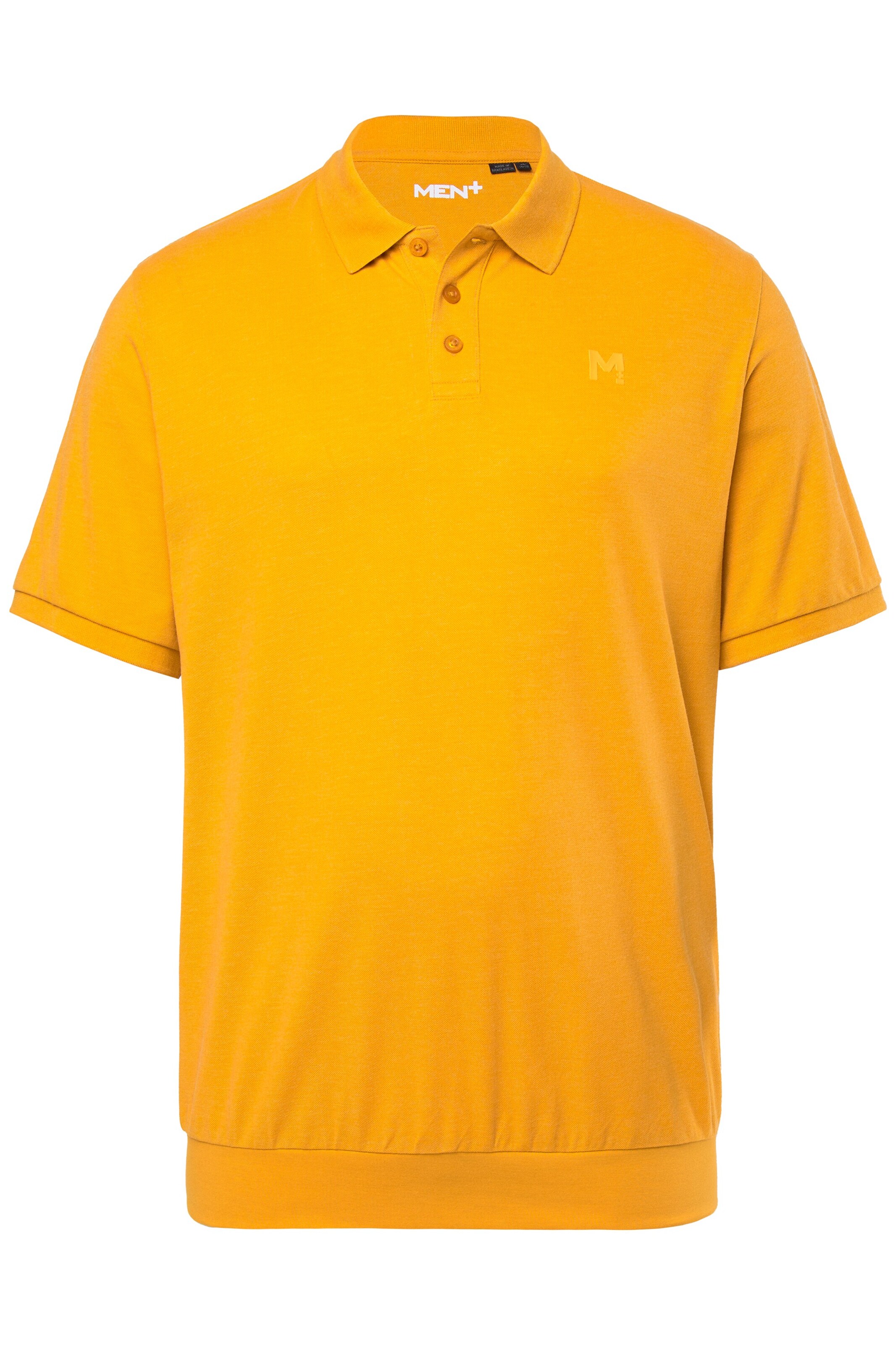 Men Plus Poloshirt in Orange: Vorderseite