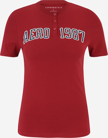 AÉROPOSTALE Shirt in Red: front