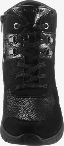 WALDLÄUFER Lace-Up Ankle Boots in Black