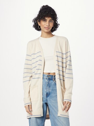 Cardigan 'THESS' OBJECT en beige : devant