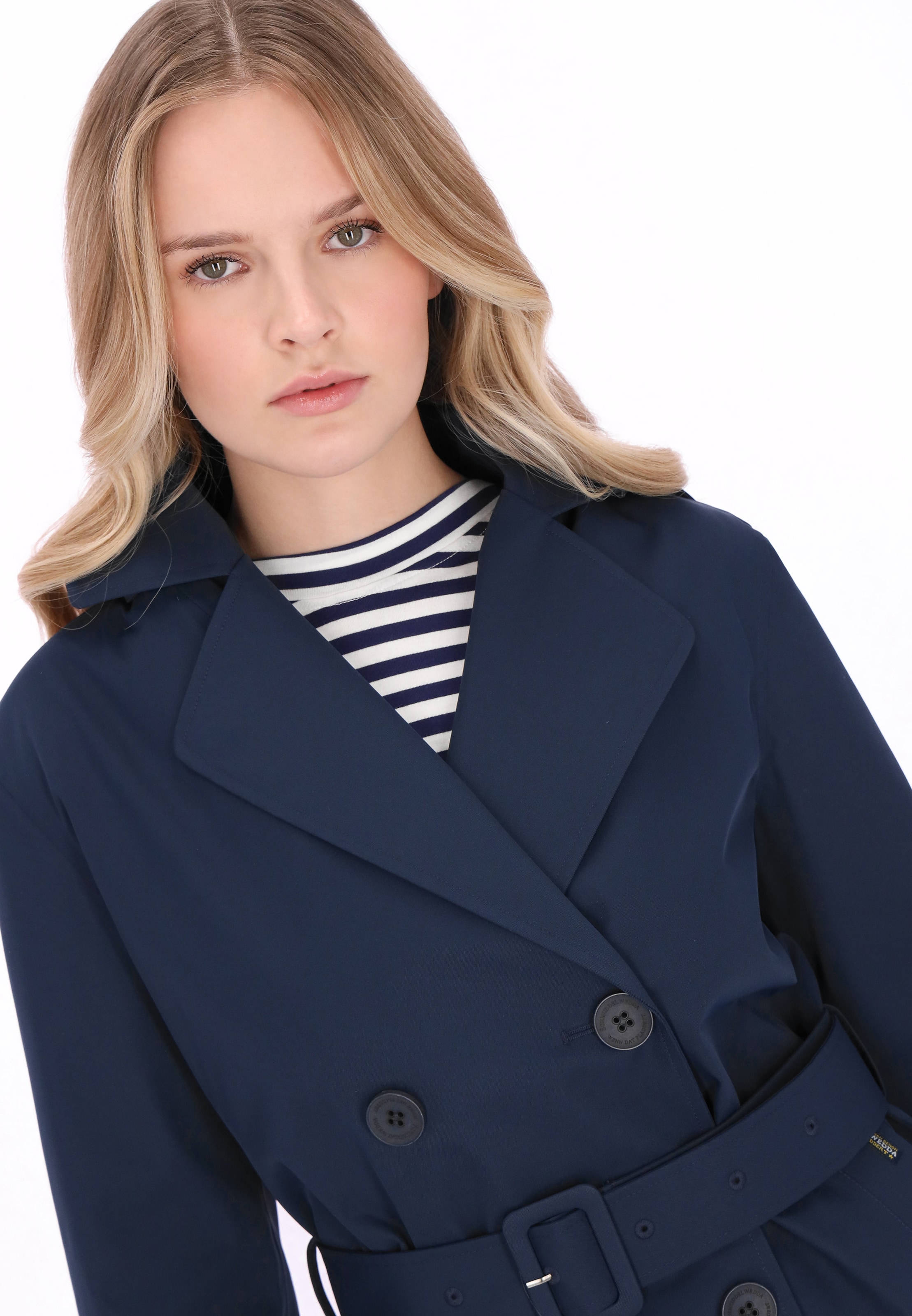 Schmuddelwedda Tussenmantel in Blauw