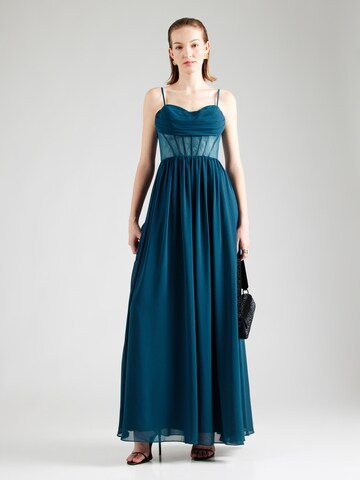 mascara Evening Dress in Green: front