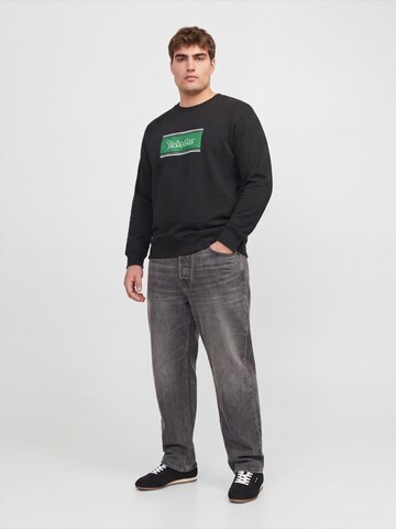 Jack & Jones Plus Sweatshirt 'JJBUSTER' i svart
