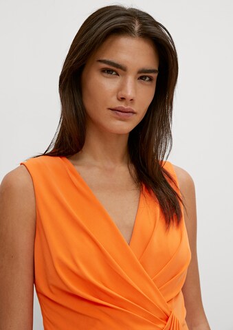 COMMA Kleid in Orange