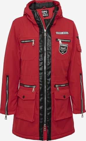 CIPO & BAXX Winterjas 'WM144' in Rood: voorkant