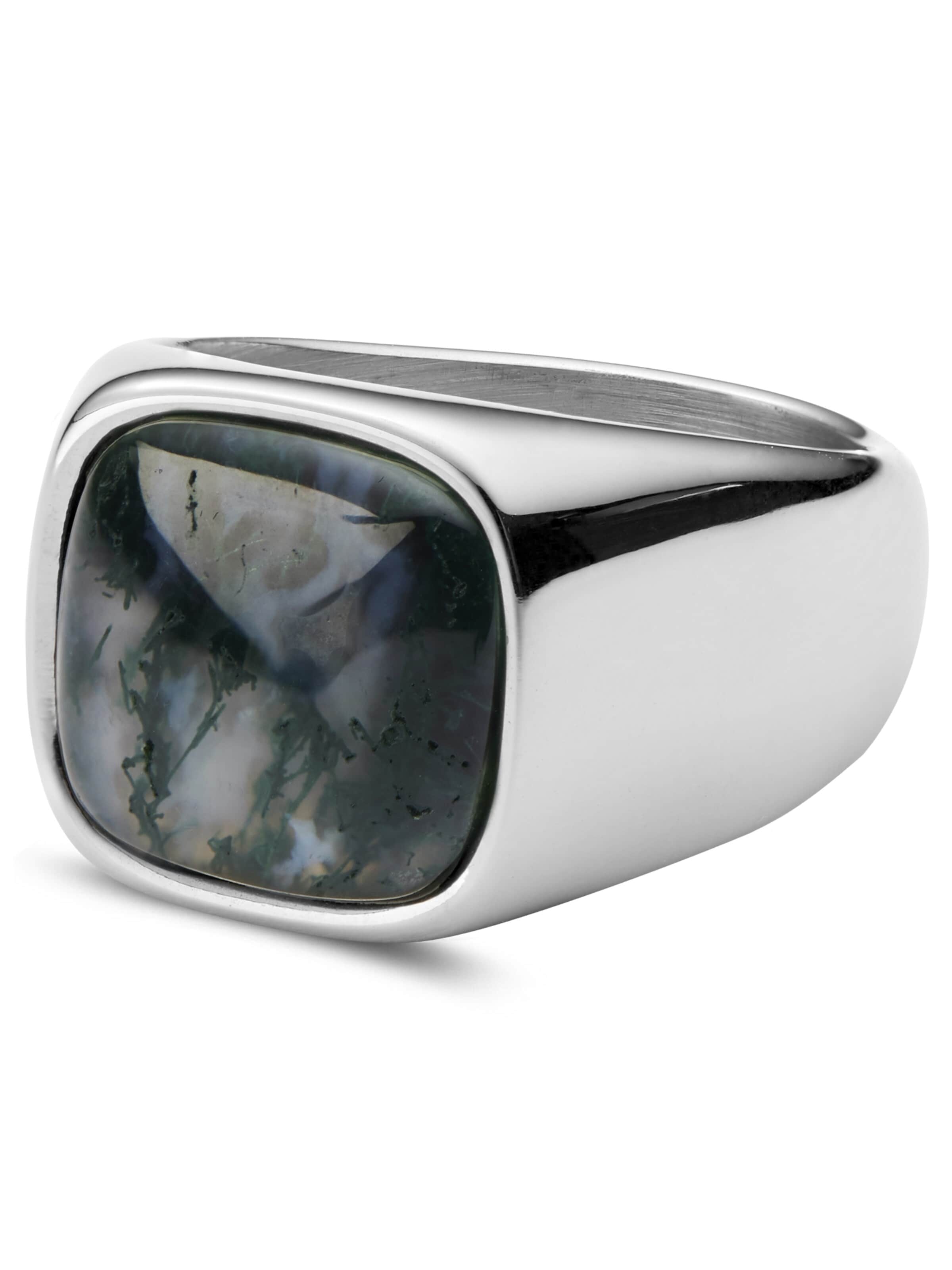 Lucleon Ring 'Len' in Green: front