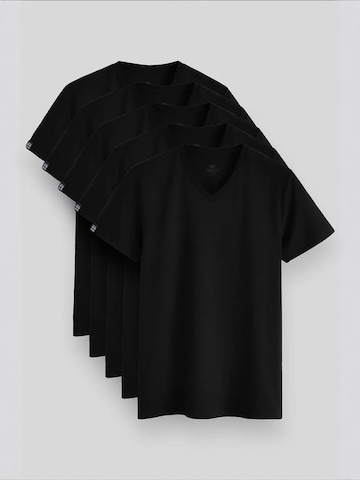 Tommy Life Majica 'T-Shirts' | črna barva: sprednja stran