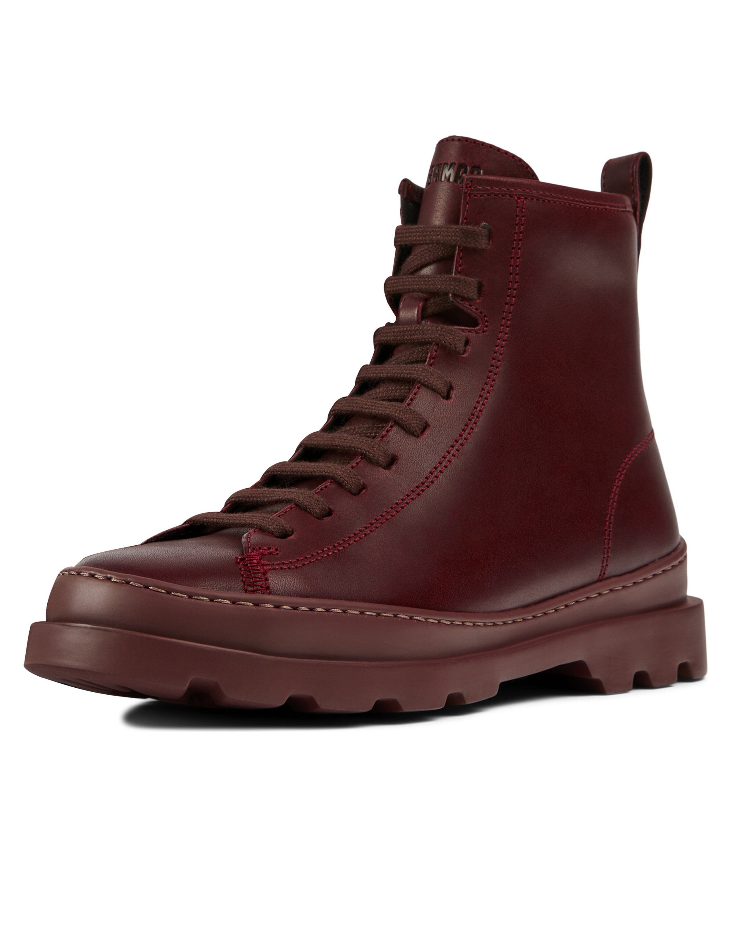 Bottines à lacets 'Brutus' CAMPER en rouge : devant
