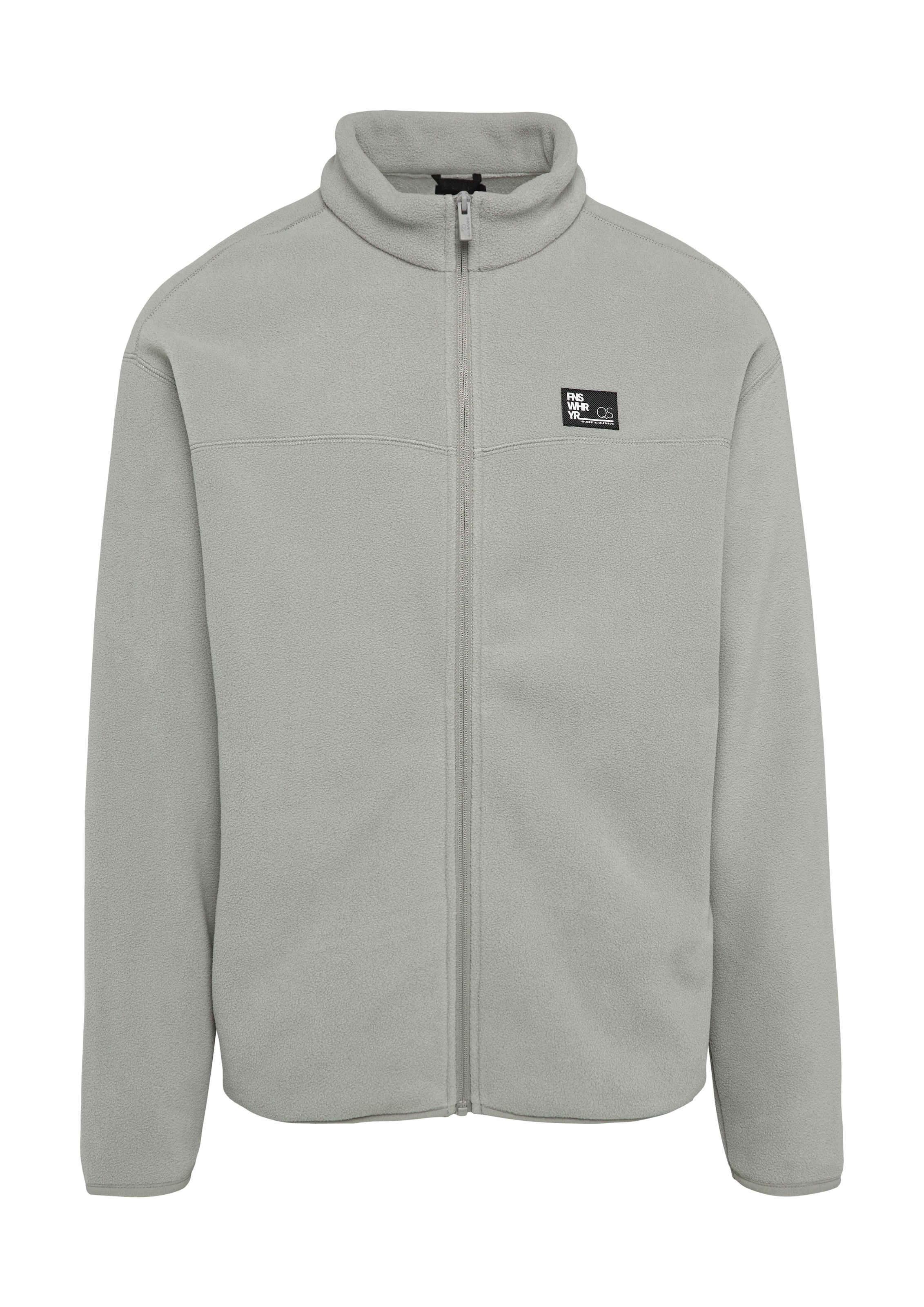 Veste de survêtement QS en gris : devant