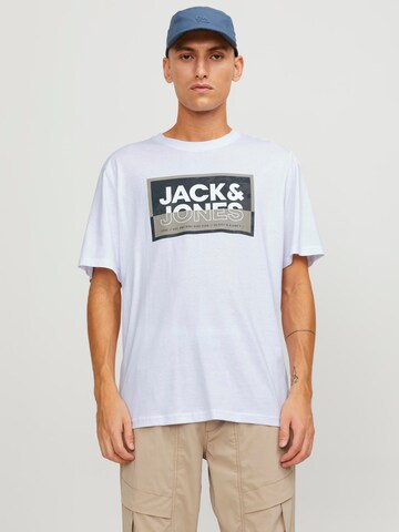 JACK & JONES T-Shirt 'JJLOGAN' in Weiß: Vorderseite
