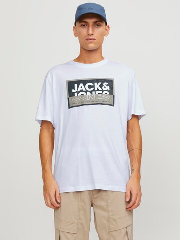 JACK & JONES Bluser & t-shirts 'LOGAN' i hvid: forside