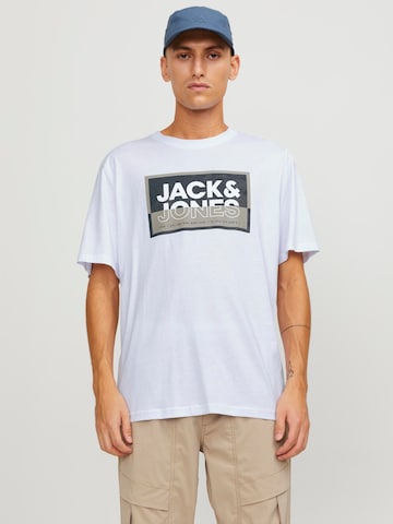 JACK & JONES Футболка 'LOGAN' в Белый: спереди