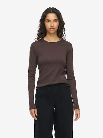T-shirt Noisy may en marron : devant