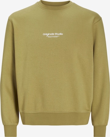 JACK & JONES Sweatshirt 'JORVesterbro' i grøn: forside