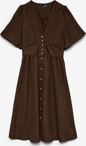 Abito camicia 'VMMelaney' di VERO MODA in marrone: frontale
