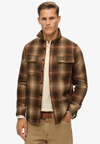 Veste mi-saison 'Miller' Superdry en marron : devant