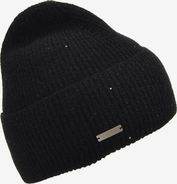 Seeberger Beanie 'Mütze' in Black: front