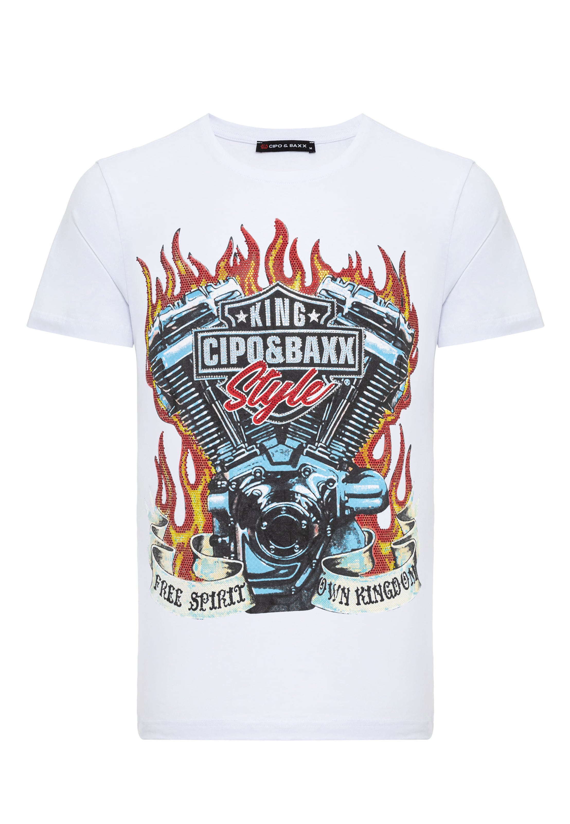 CIPO & BAXX Shirt in White: front