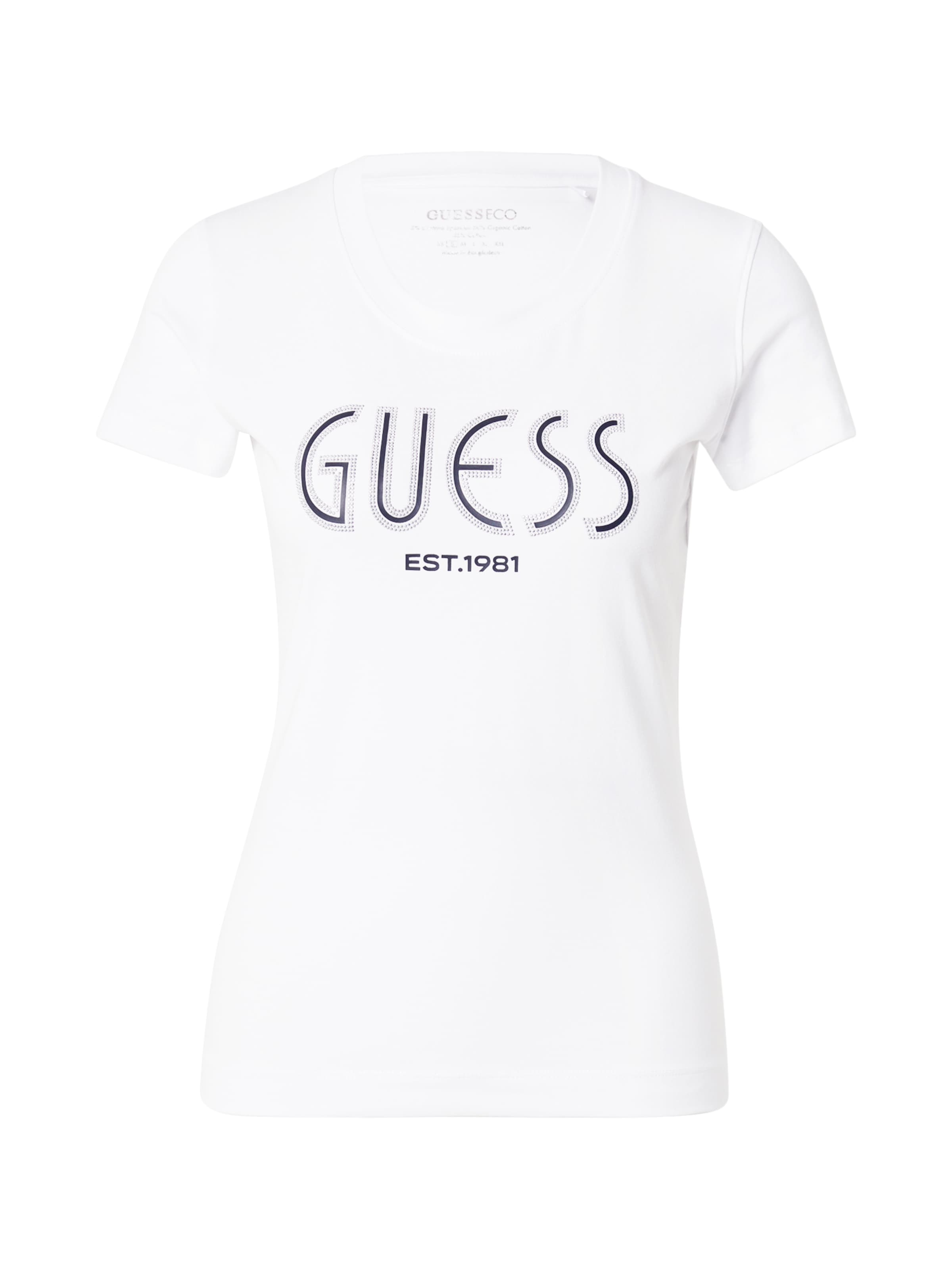 GUESS T-Shirt in Weiß: Vorderseite