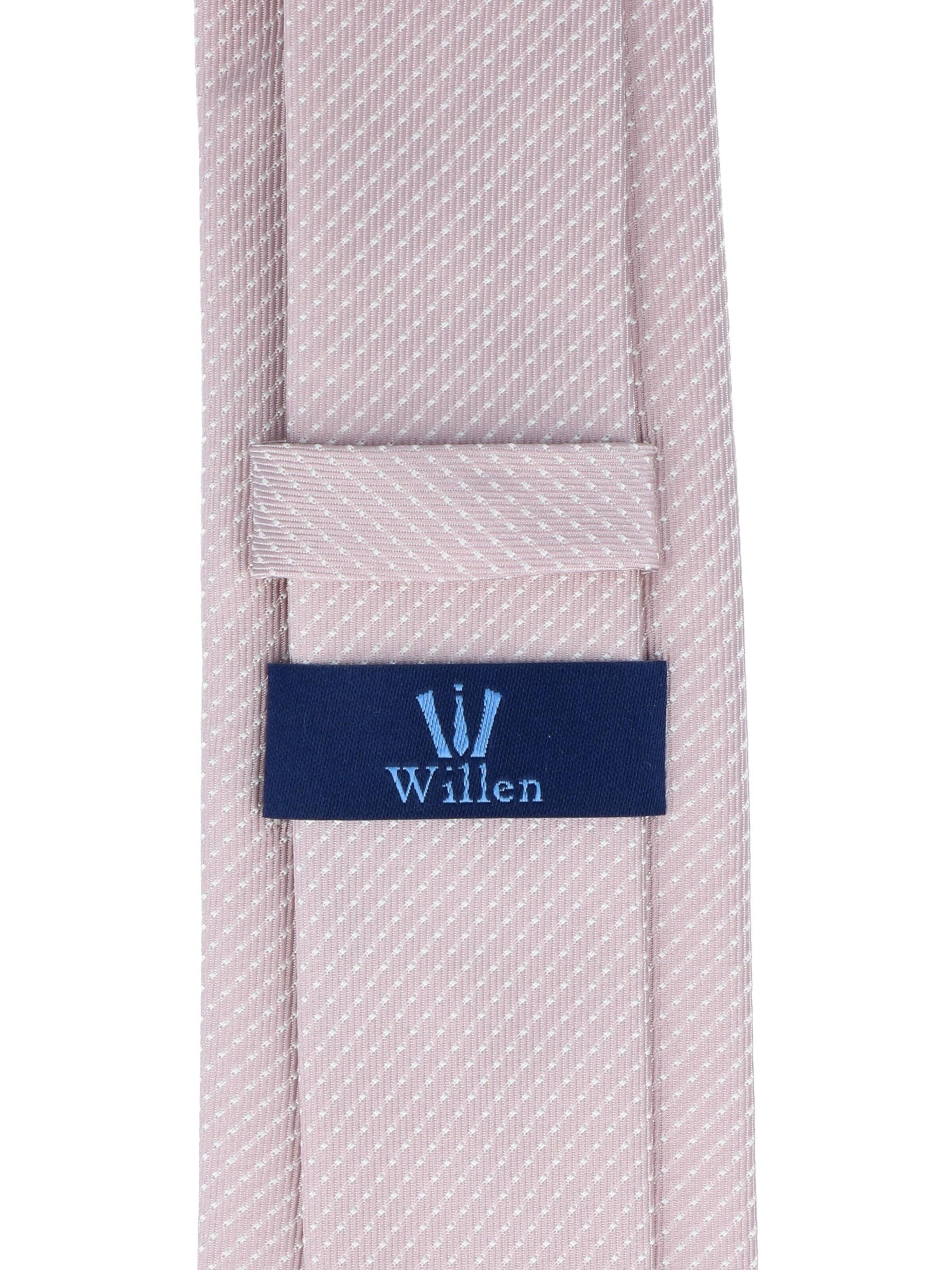 WILLEN Tie 'Tupfen' in Pink