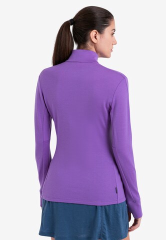 ICEBREAKER Athletic Zip-Up Hoodie 'Quantum IV' in Purple