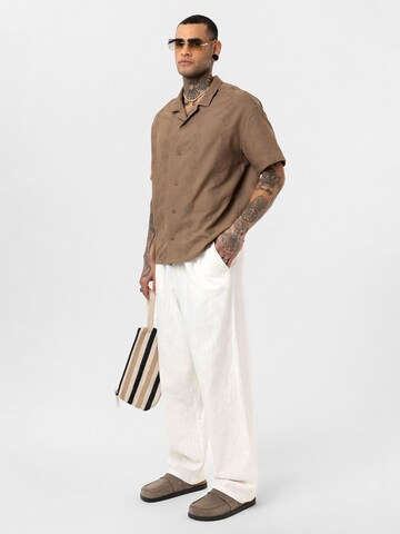 Dandalo Regular fit Button Up Shirt 'Bjorn' in Brown