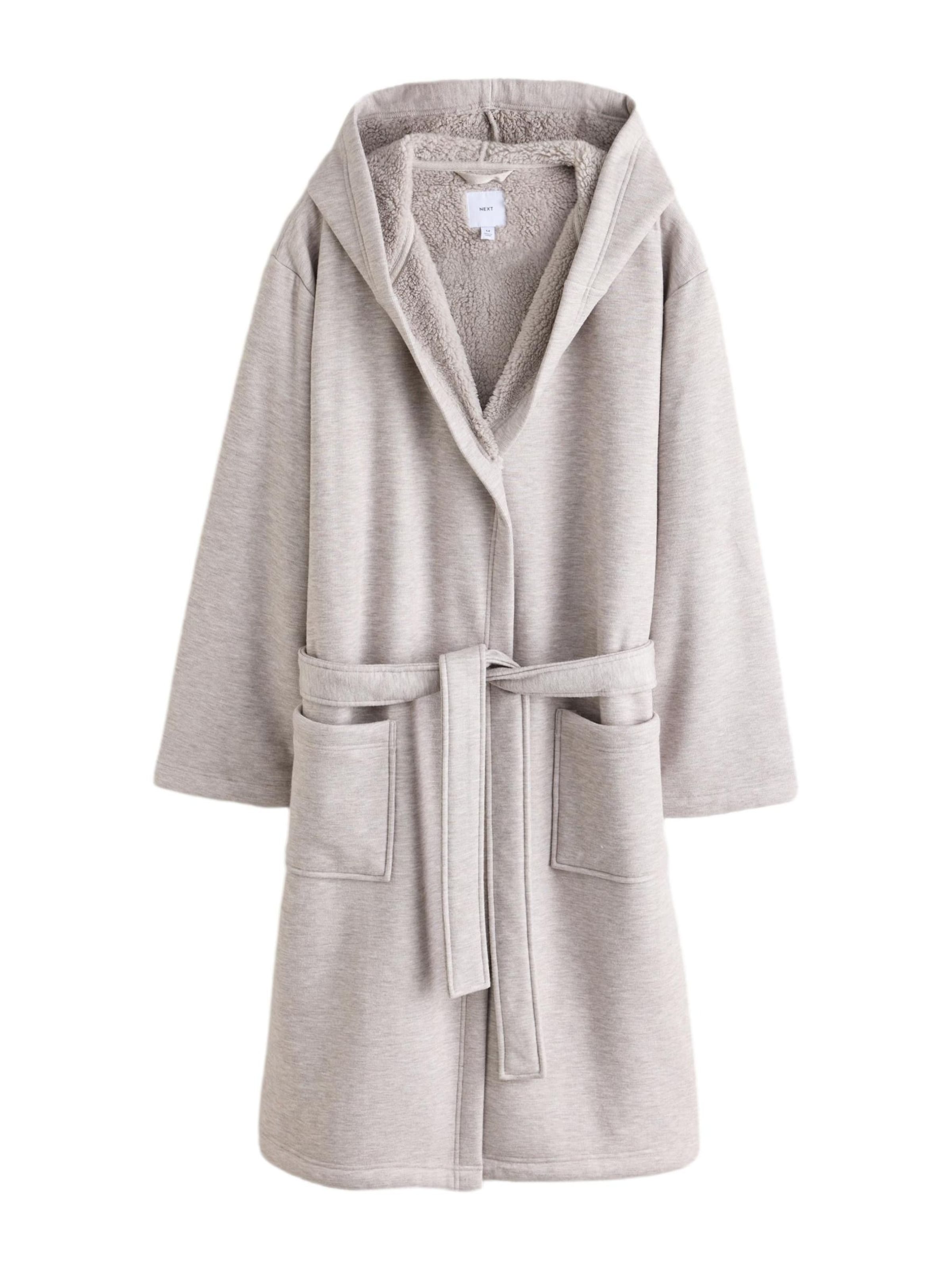 Next - Albornoz largo en gris: frente