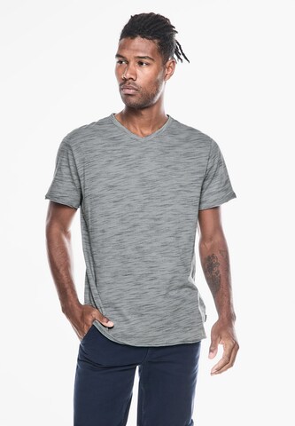 Street One MEN T-Shirt 'Space Dye' in Grau: predná strana