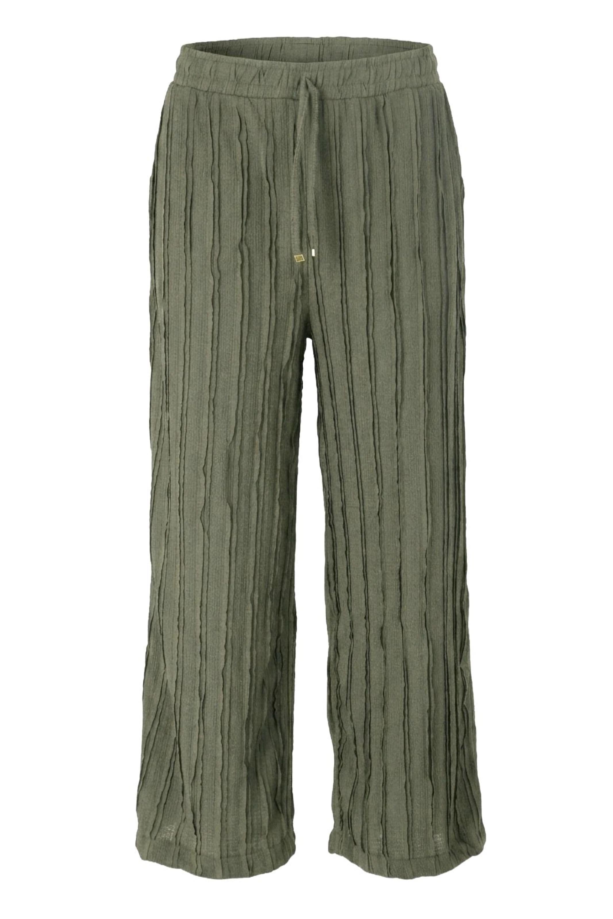 No Matter What Trousers in Green: front