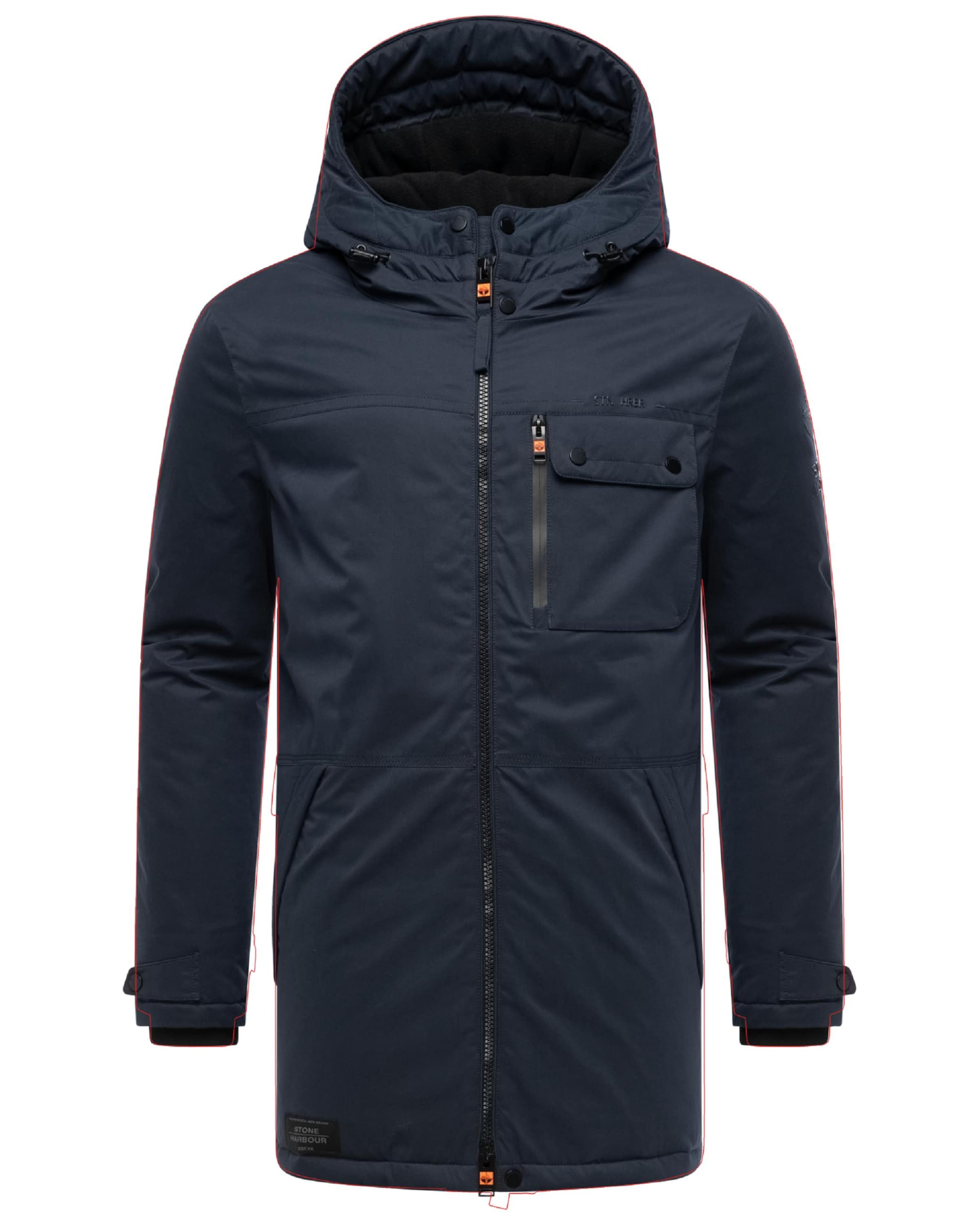 Cappotto invernale 'Fintaan' di STONE HARBOUR in blu: frontale