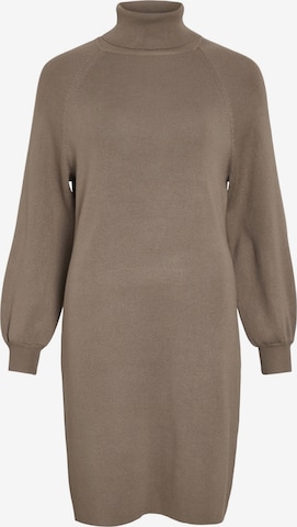 Robes en maille VILA en marron : devant