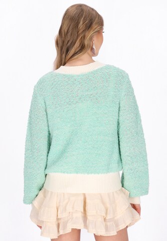 IZIA Gebreid vest in Groen