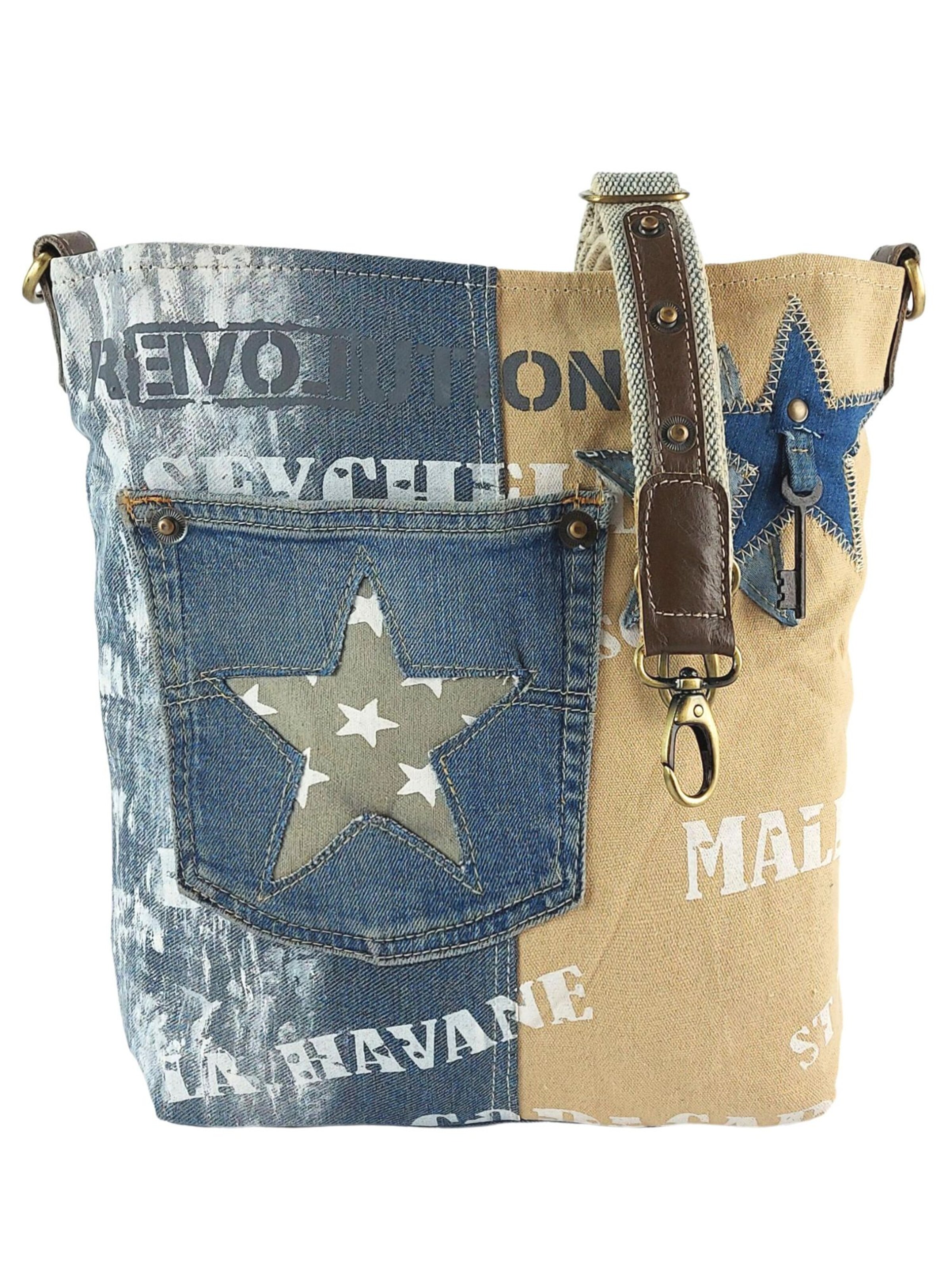 Sunsa Umhängetasche 'Sunsa'‌‌‌‌ in Blau: Vorderseite