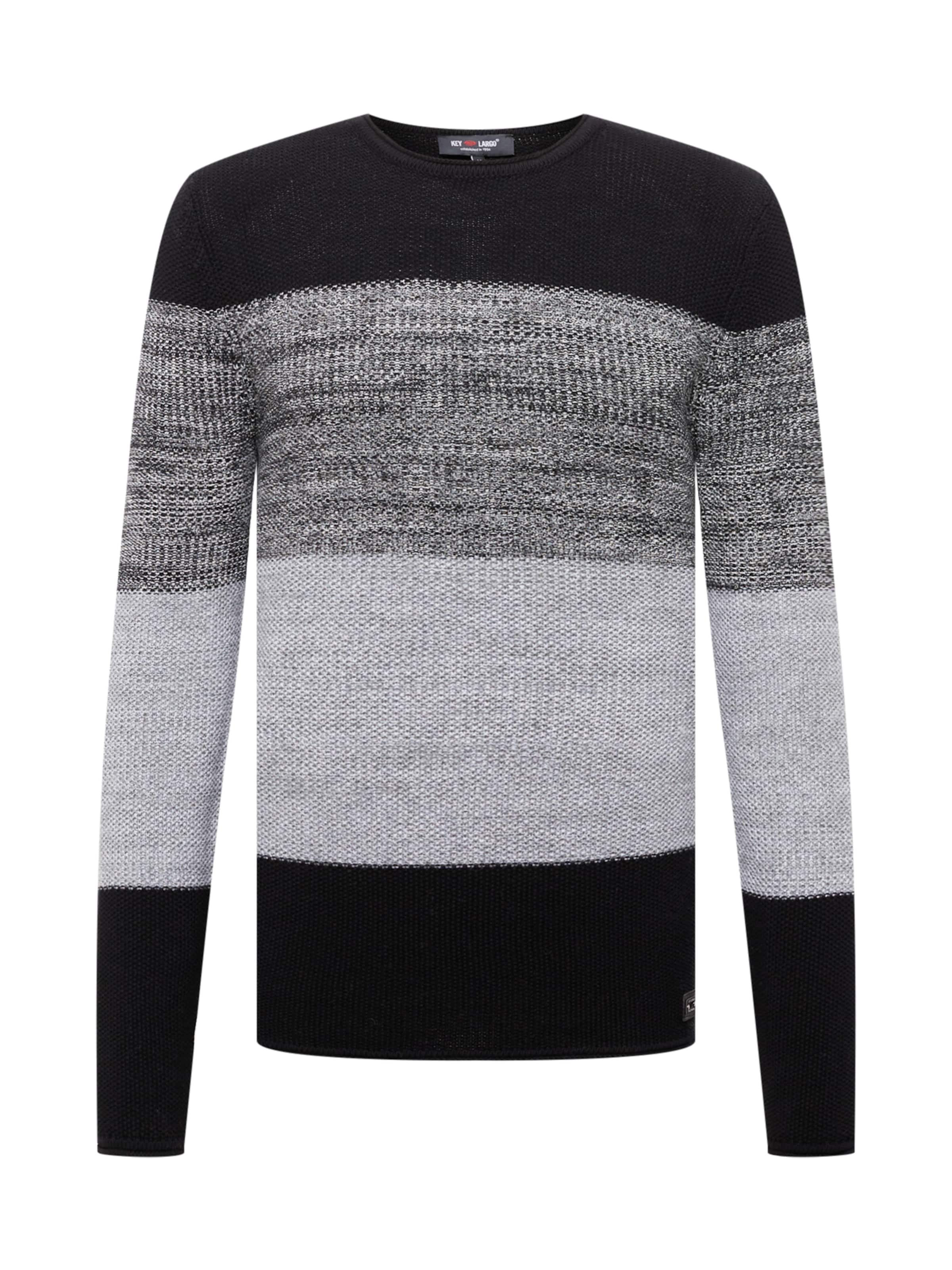 Key Largo Regularny krój Sweter 'Jogi' w kolorze czarny: przód
