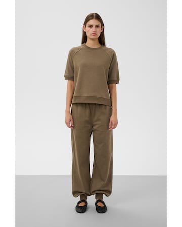 SOAKED IN LUXURY - Loosefit Calças 'Rolanda' em castanho