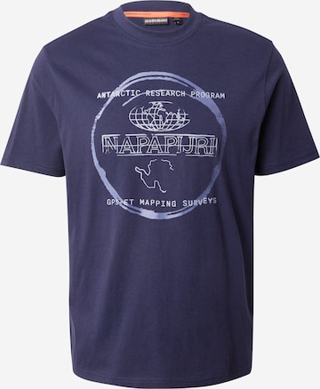 NAPAPIJRI Μπλουζάκι 'S-BALD' σε μπλε: μπροστά