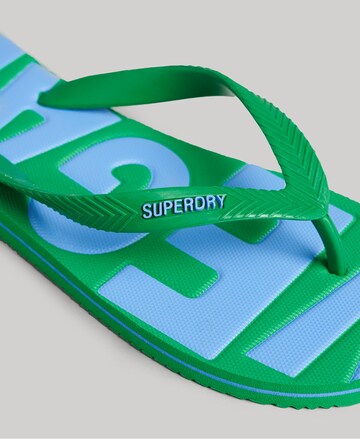 Superdry T-Bar Sandals in Green