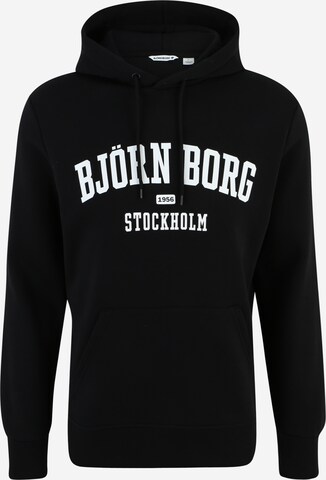 BJÖRN BORG Sportsweatshirt in Zwart: voorkant