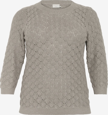KAFFE CURVE - Pullover 'KCMani' em bege: frente