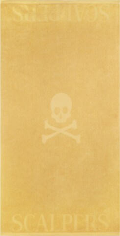 Scalpers Handduk 'Skull' i gul: framsida